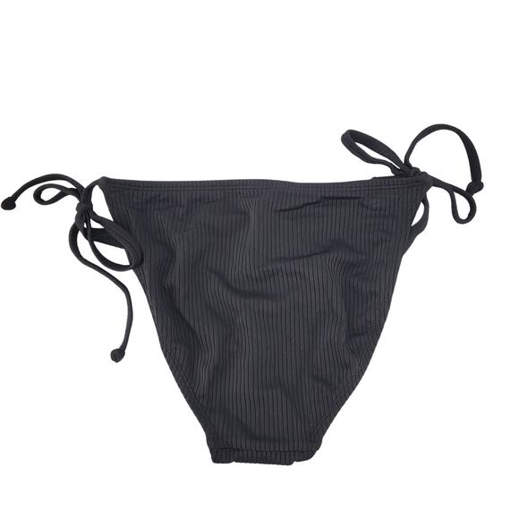 Xhilaration Women's Size Small‎ Hipster Side Tie Black Bikini Bottom New - Picture 2 of 4